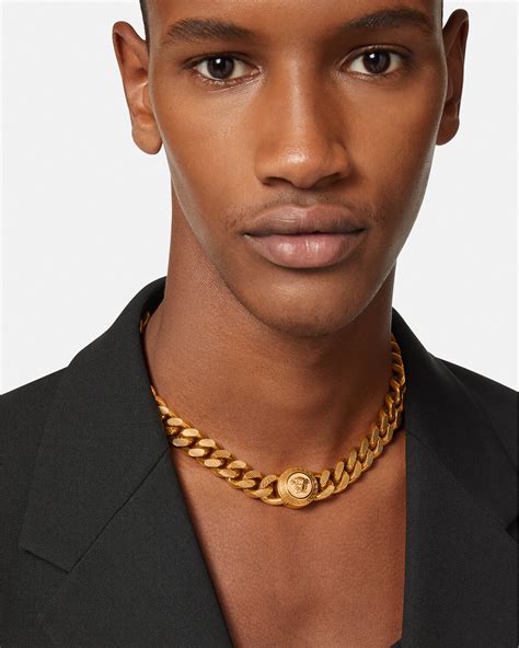 versace medusa mens necklace|Versace Medusa necklace women's.